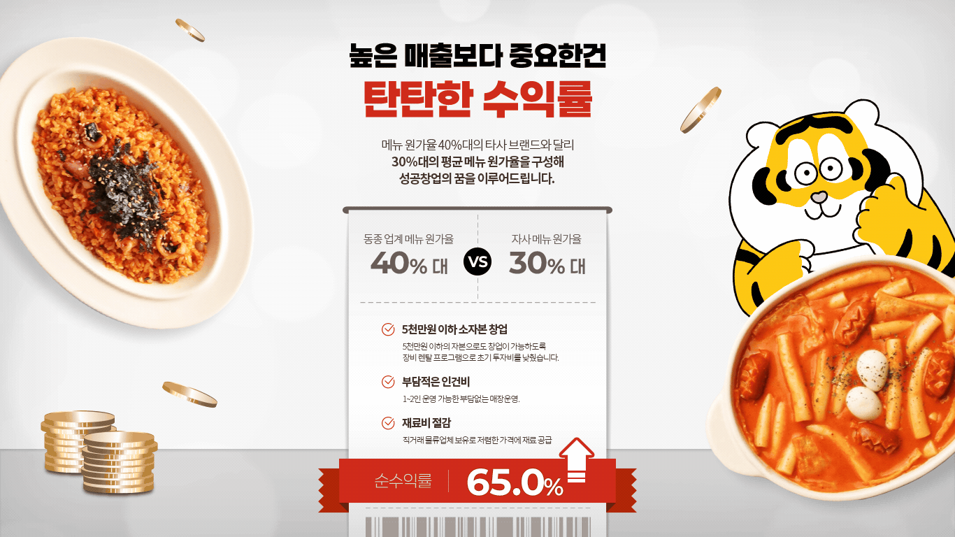 호랑이떡볶이 수익률